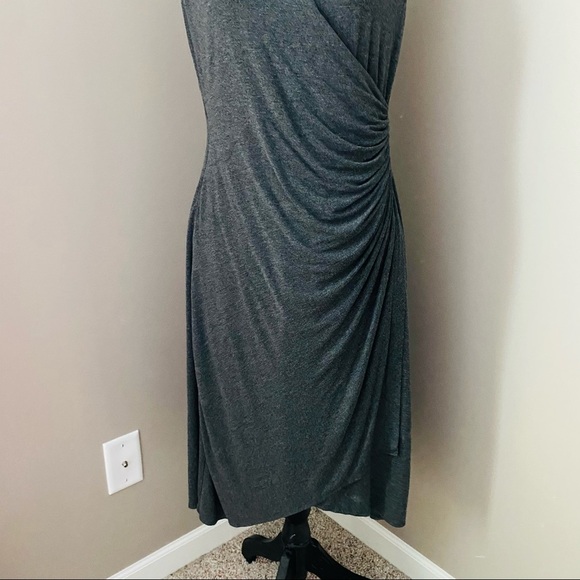 Maeve by Anthro. Heather Ruched Dress Gray XS - Picture 3 of 14